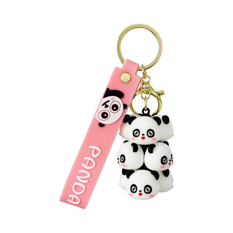 Wholesale Creative Cartoon Small Animals Jenga PVC Keychain
